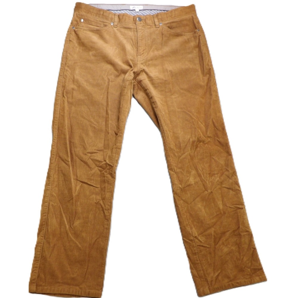 Peter Millar Superior Soft Corduroy Pants Men 34x28 5-Pocket Tan Brown Stretch